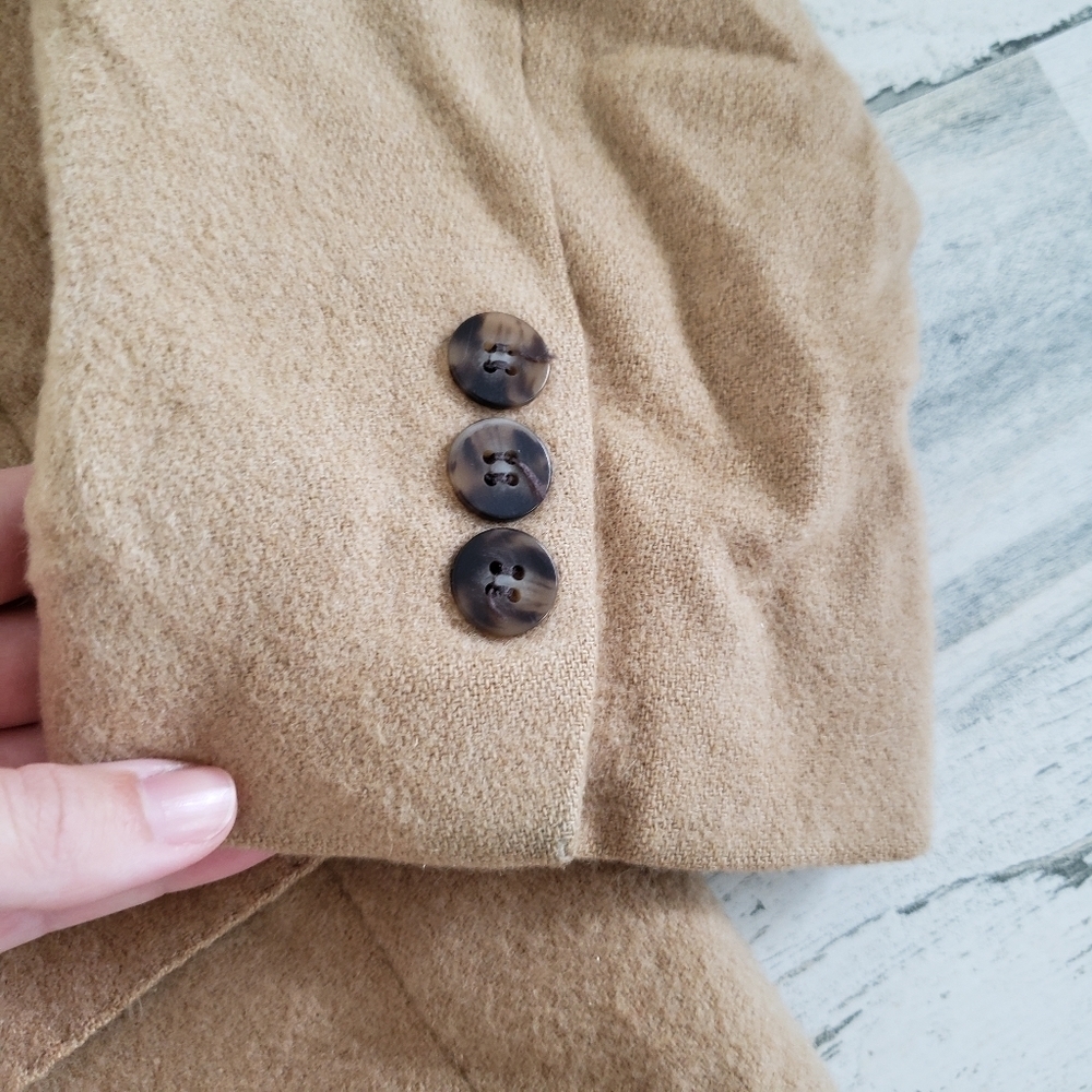 Brooks Brothers| Vintage Camelhair Blazer Tan Size 8 - Picture 11 of 13